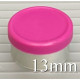 13mm Magenta Matte Flip Cap Vial Seals, West Pharma, Bag of 1,000