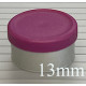 13mm Burgundy Violet Matte Flip Cap Vial Seals, West Pharma, Bag of 1,000