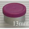 13mm Burgundy Violet Matte Flip Cap Vial Seals, West Pharma, Bag of 1,000