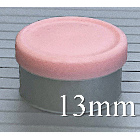 13mm Pink Matte Flip Cap Vial Seals, West Pharma, Bag of 1,000