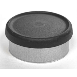 20mm Black Matte Flip Cap Vial Seals, West Pharma, Bag of 1,000