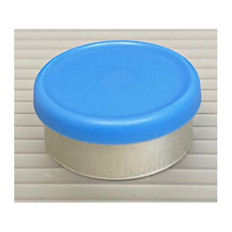 20mm Light Blue Matte Flip Cap Vial Seals, West Pharma, Bag of 1,000