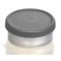 20mm Dark Gray Flip Cap Vial Seals, West Pharma, Bag of 1,000