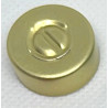 20mm Center Tear Out Unlined Aluminum Vial Seals, Gold, Bag of 1000