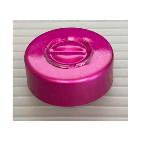 20mm Center Tear Out Unlined Aluminum Vial Seals, Wine, Bag of 1000