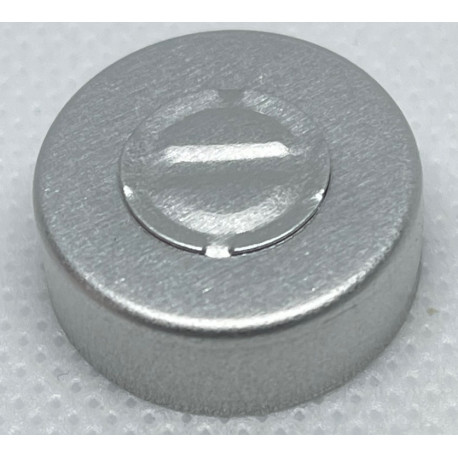 20mm Center Tear Out Unlined Aluminum Vial Seals, Natural, Bag of 1000