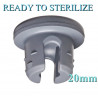 Ready to Sterilize 20mm Vial Stoppers, Lyophilization 2-Leg, Bag of 2,500