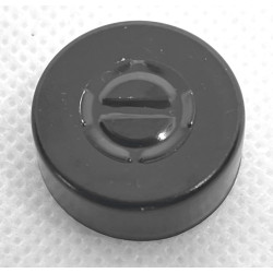 20mm Center Tear Out Unlined Aluminum Vial Seals, Black, Bag of 1000