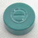 20mm Center Tear Out Unlined Aluminum Vial Seals, Turquoise Blue Green