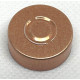 20mm Center Tear Out Unlined Aluminum Vial Seals, Copper, Bag of 1000
