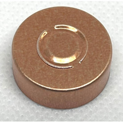20mm Center Tear Out Unlined Aluminum Vial Seals, Copper, Bag of 1000