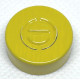 20mm Center Tear Out Unlined Aluminum Vial Seals, Yellow, Bag of 1000