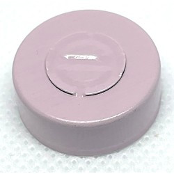20mm Center Tear Out Unlined Aluminum Vial Seals, Dusty Pink, Bag of 1000