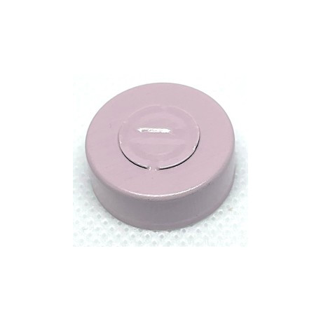 20mm Center Tear Out Unlined Aluminum Vial Seals, Dusty Pink, Bag of 1000