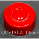 13mm Aluminum Center Tear Vial Seals, Red, Bag of 1,000