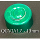 13mm Aluminum Center Tear Vial Seals, Green, Bag of 1,000