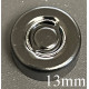 13mm Aluminum Center Tear Vial Seals, Black, Bag of 1,000
