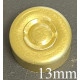 13mm Aluminum Center Tear Vial Seals, Gold, Bag of 1,000
