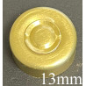 13mm Aluminum Center Tear Vial Seals, Gold, Bag of 1,000