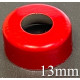 Red 13mm Open Top Hole Aluminum Vial Seals, Bag of 1,000