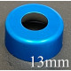 Blue 13mm Open Top Hole Aluminum Vial Seals, Bag of 1,000