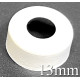 White 13mm Open Top Hole Aluminum Vial Seals, Bag of 1,000