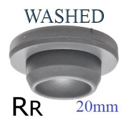 20mm Vial Stopper, Washed and Ready to Sterilize, Rupture Resistant, Bag of 1000