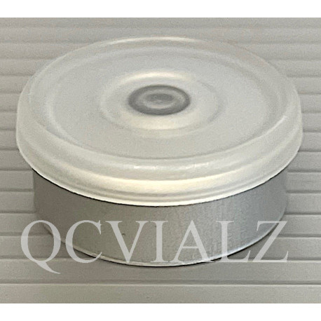 20mm Matte Clear Flip Cap Vial Seals, West Pharma, Bag of 1,000