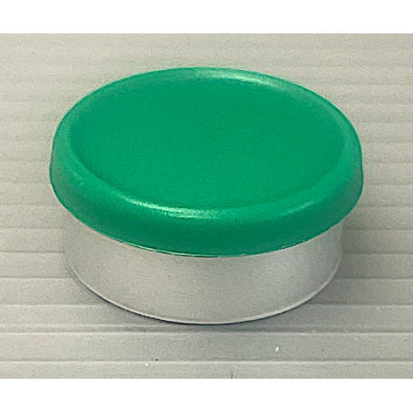 20mm Matte Green Flip Cap Vial Seals, West Pharma, Bag of 1,000