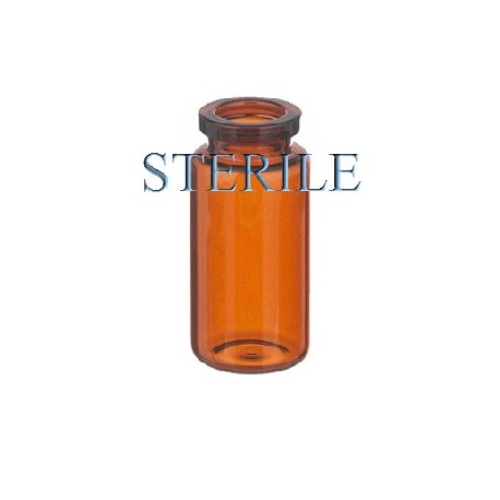 10mL Amber Sterile Open Vials, Ready to Fill, Case of 145 pieces