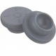20mm Round Bottom Bromobutyl Vial Stoppers, Autoclavable, Bag of 1,000
