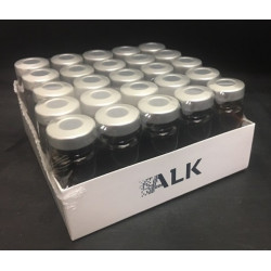 ALK 10mL Amber Sterile Serum Vials, Silver Seals, Pack of 25