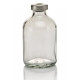 ALK 50mL Clear Sterile Serum Vials, Silver Seals, Pack of 25