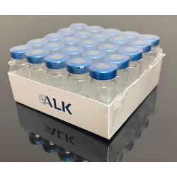 ALK 10mL Clear Sterile Serum Vials, Blue Seals, Pack of 25