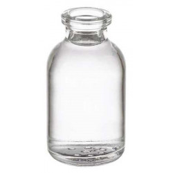 20ml Clear Molded Serum Bottle Vial, 20mm crimp, Module of 120 pieces