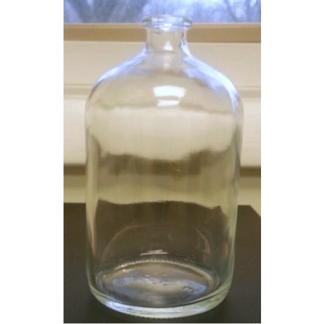 200ml Clear Molded Serum Bottle Vial, 65x114mm, Case of 28
