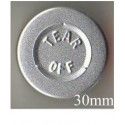 30mm Aluminum Center Tear Vial Seals